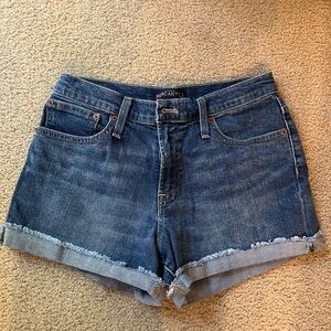 J. Crew Blue Jean Shorts High-Waisted Cut-Off